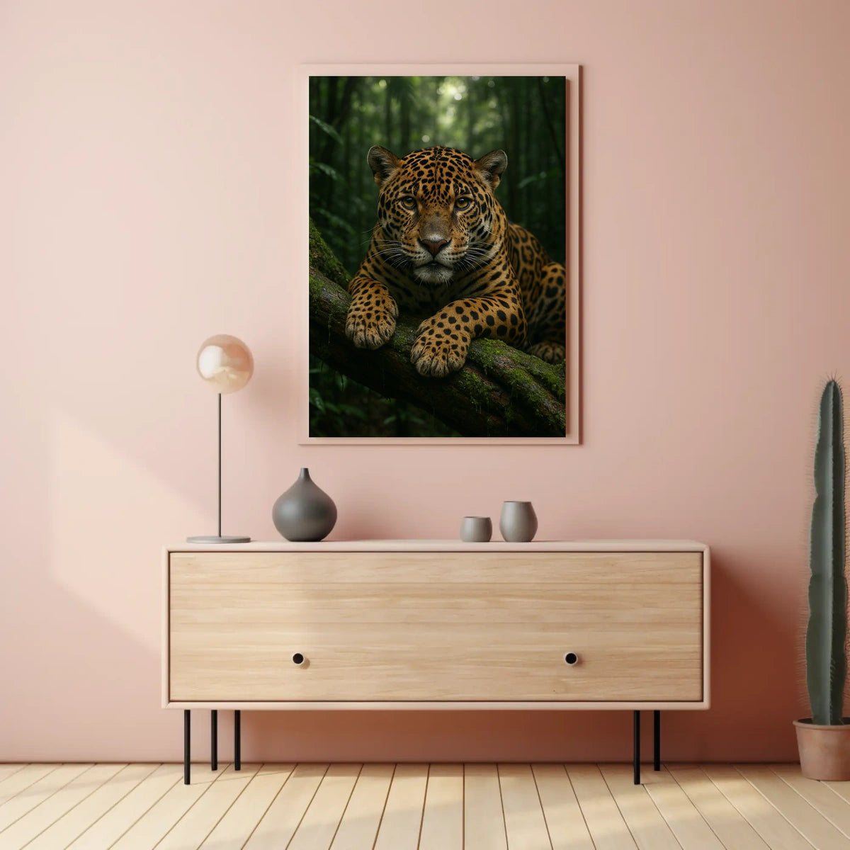 Majestic Jaguar in the Jungle Poster