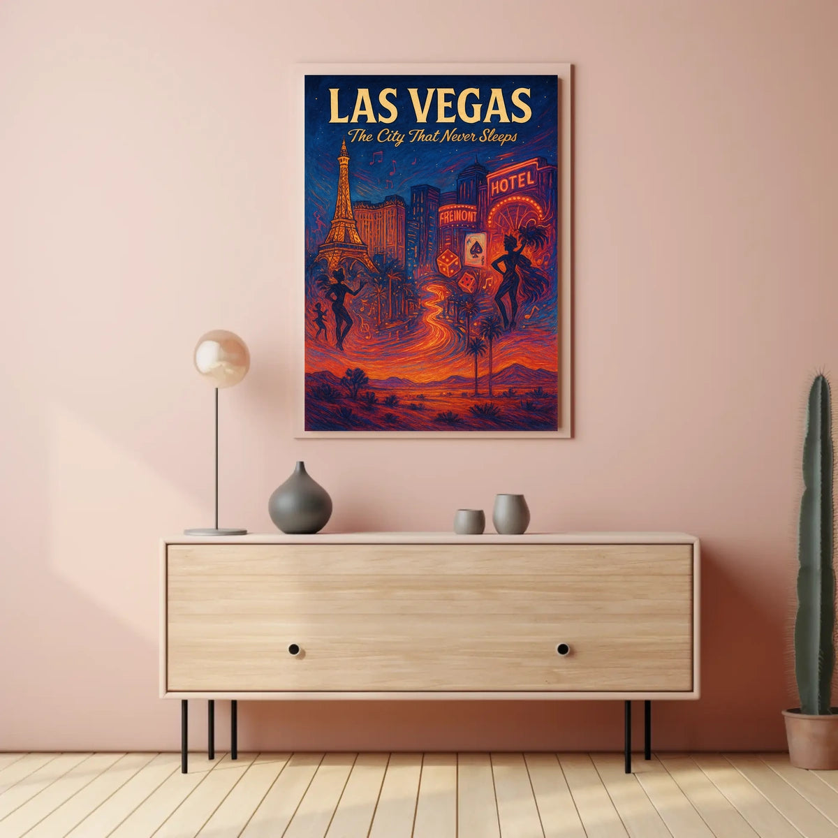 Las Vegas The City That Never Sleeps Poster