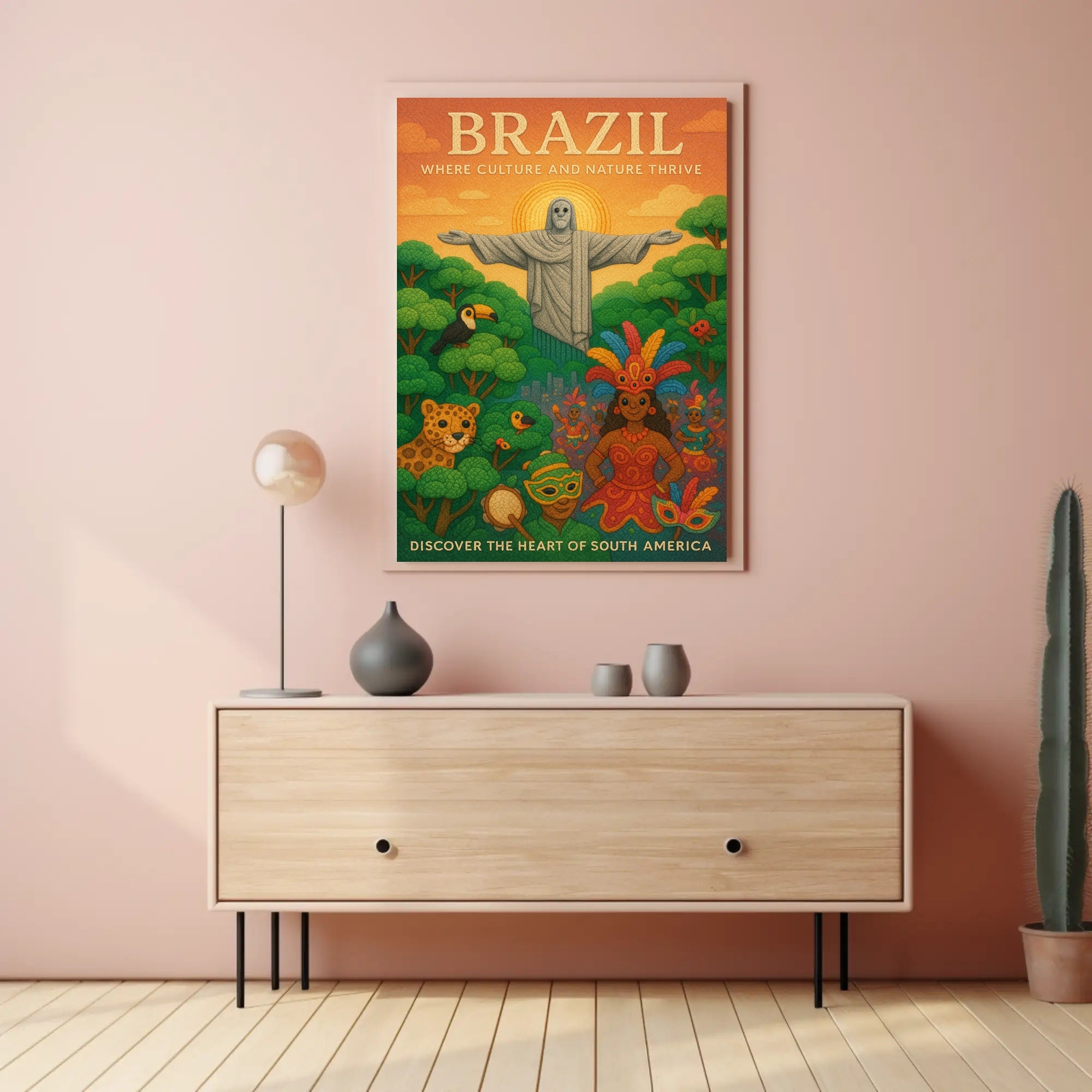Discover the Heart of South America Poster