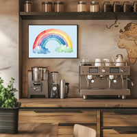 Watercolor Rainbow Delight Poster