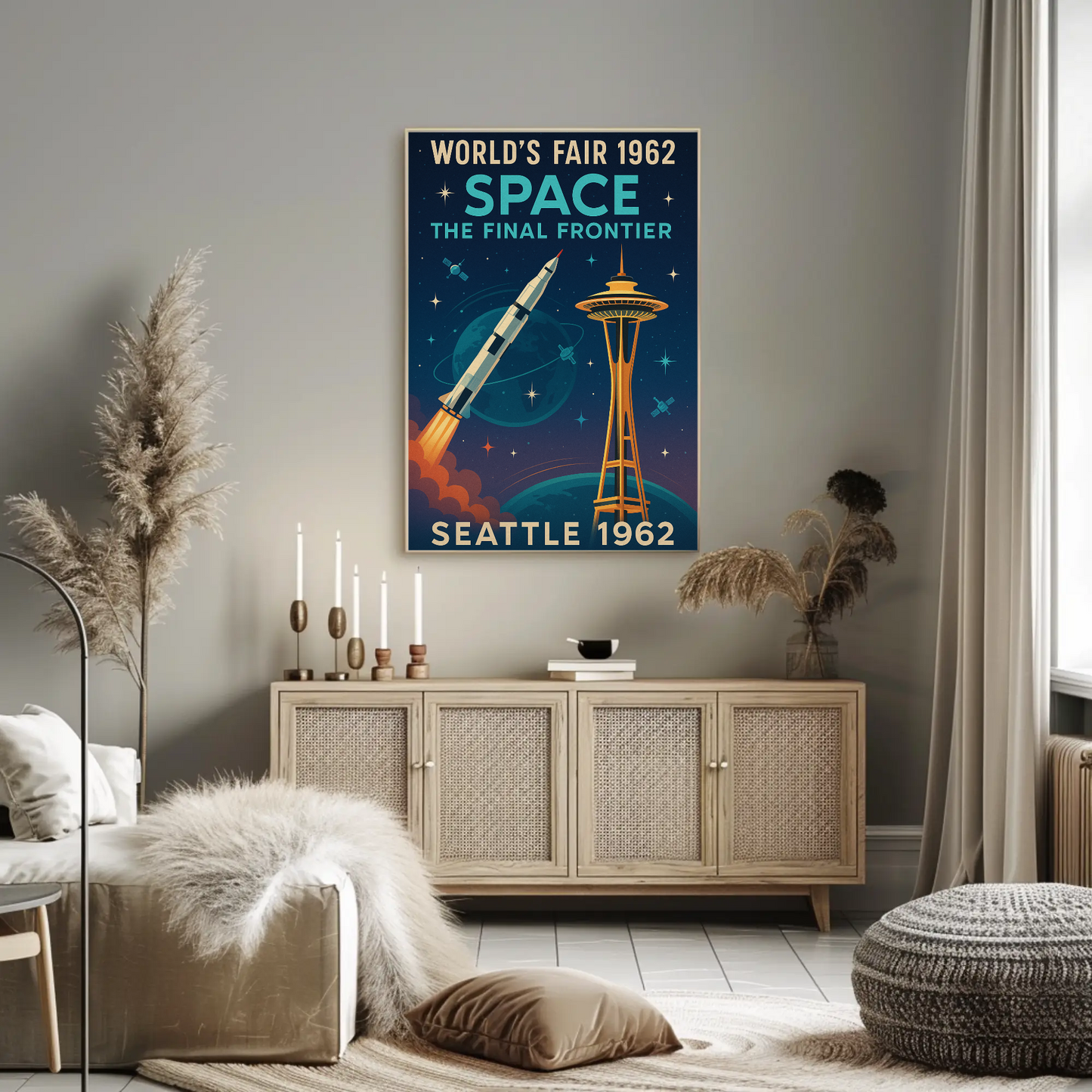 Seattle 1962 World's Fair Travel Poster