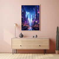 Futuristic Cityscape Poster
