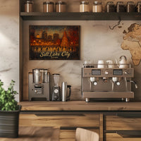 Salt Lake City Winter Wonderland Poster