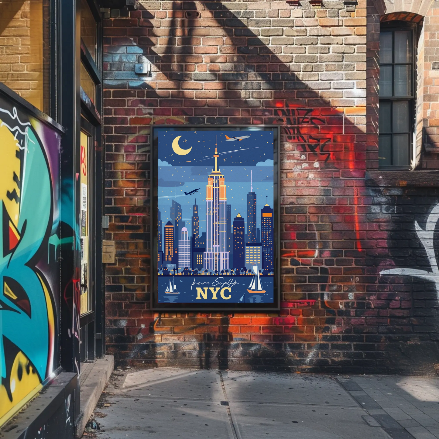 NYC Skyline Vintage Poster