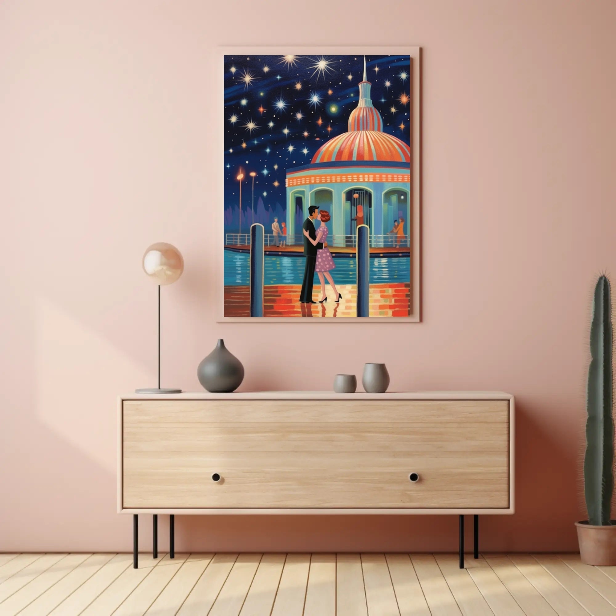 Starry Night Romance Poster