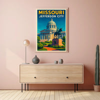 Missouri State Capitol In Jefferson City Poster