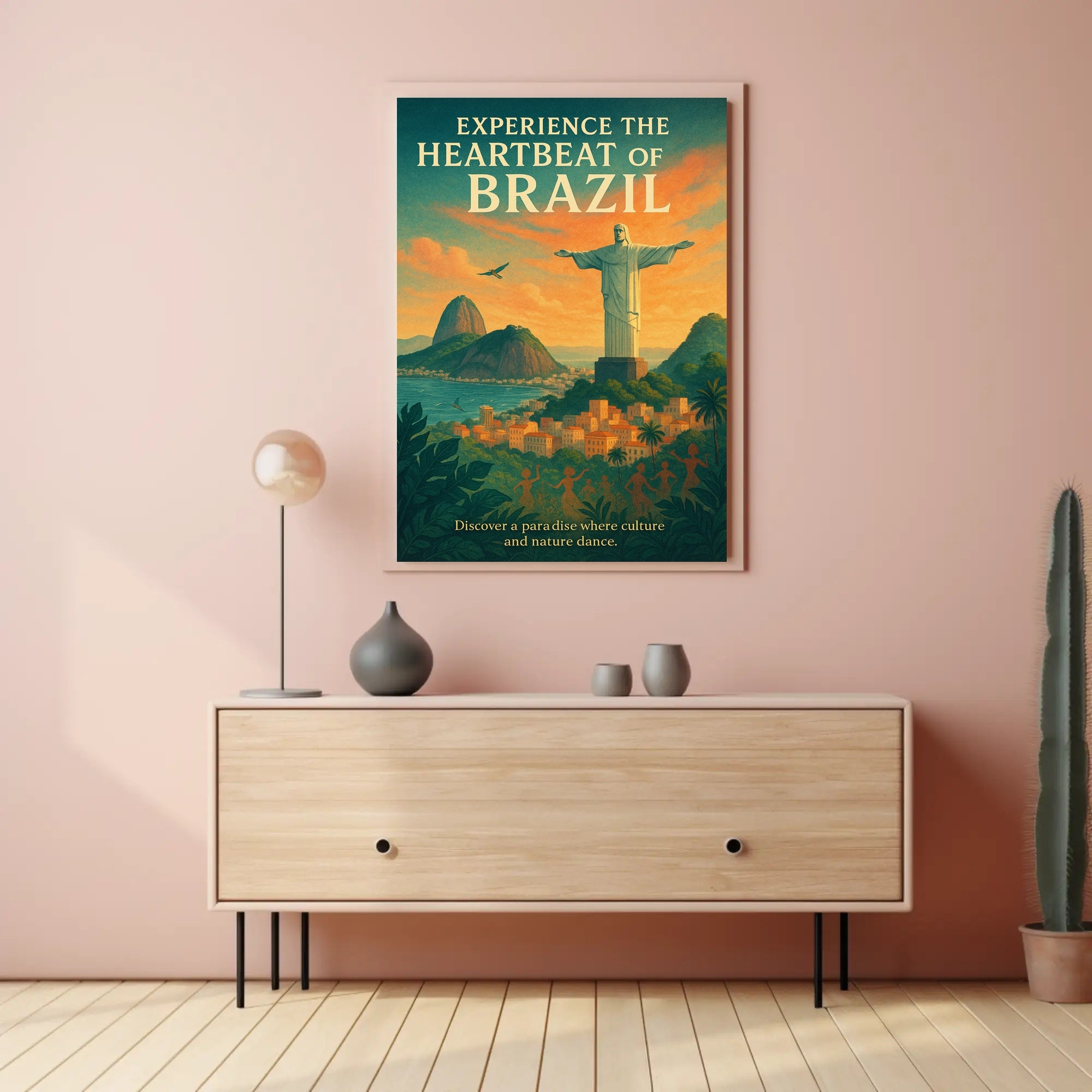 Experience The Heartbeat Of Brazil Poster