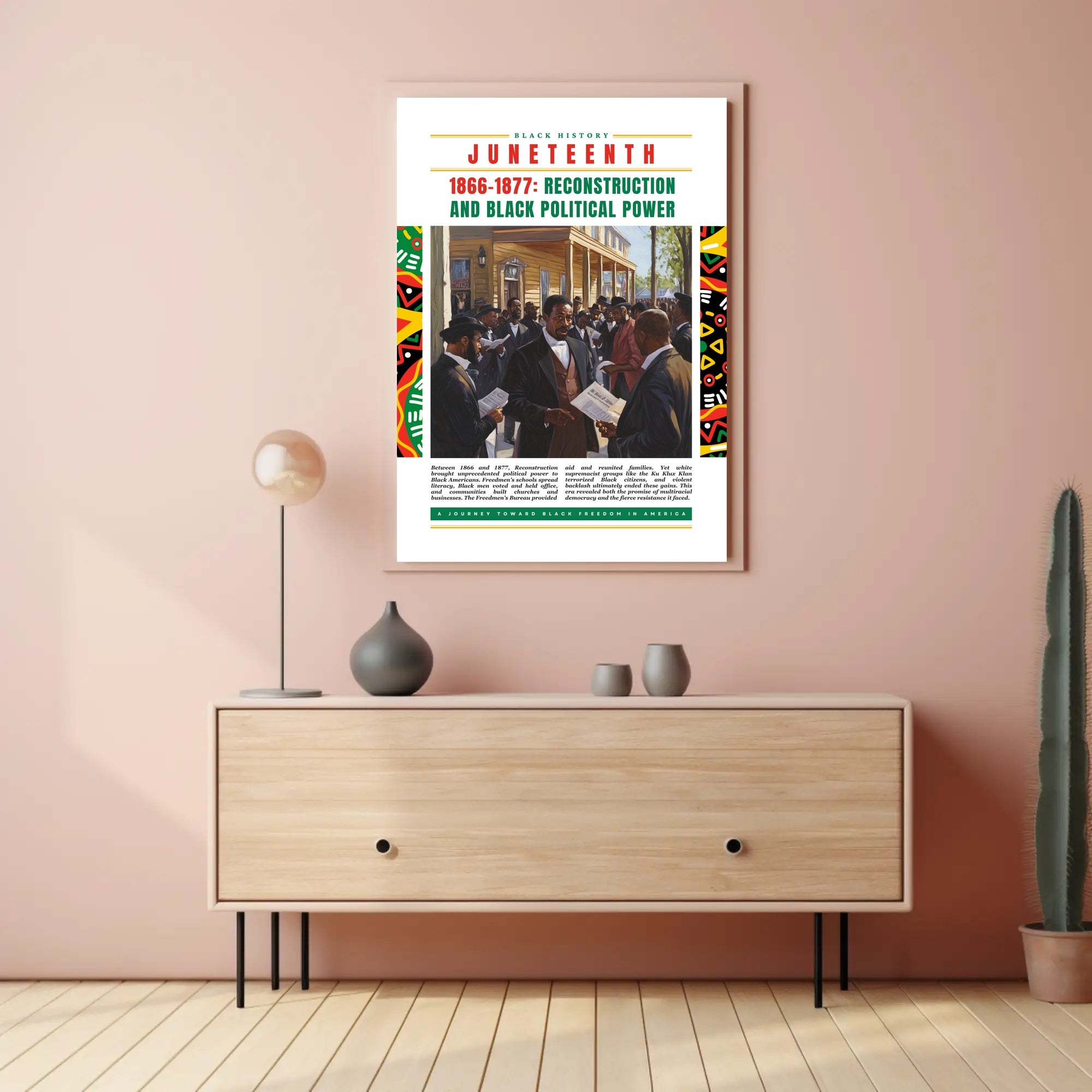 Black History Juneteenth Celebration Cultural or Heritage Poster