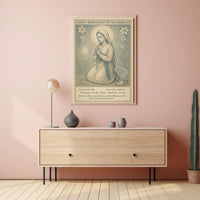 Saint Bernadette Prayer Vintage Cultural or Heritage Poster