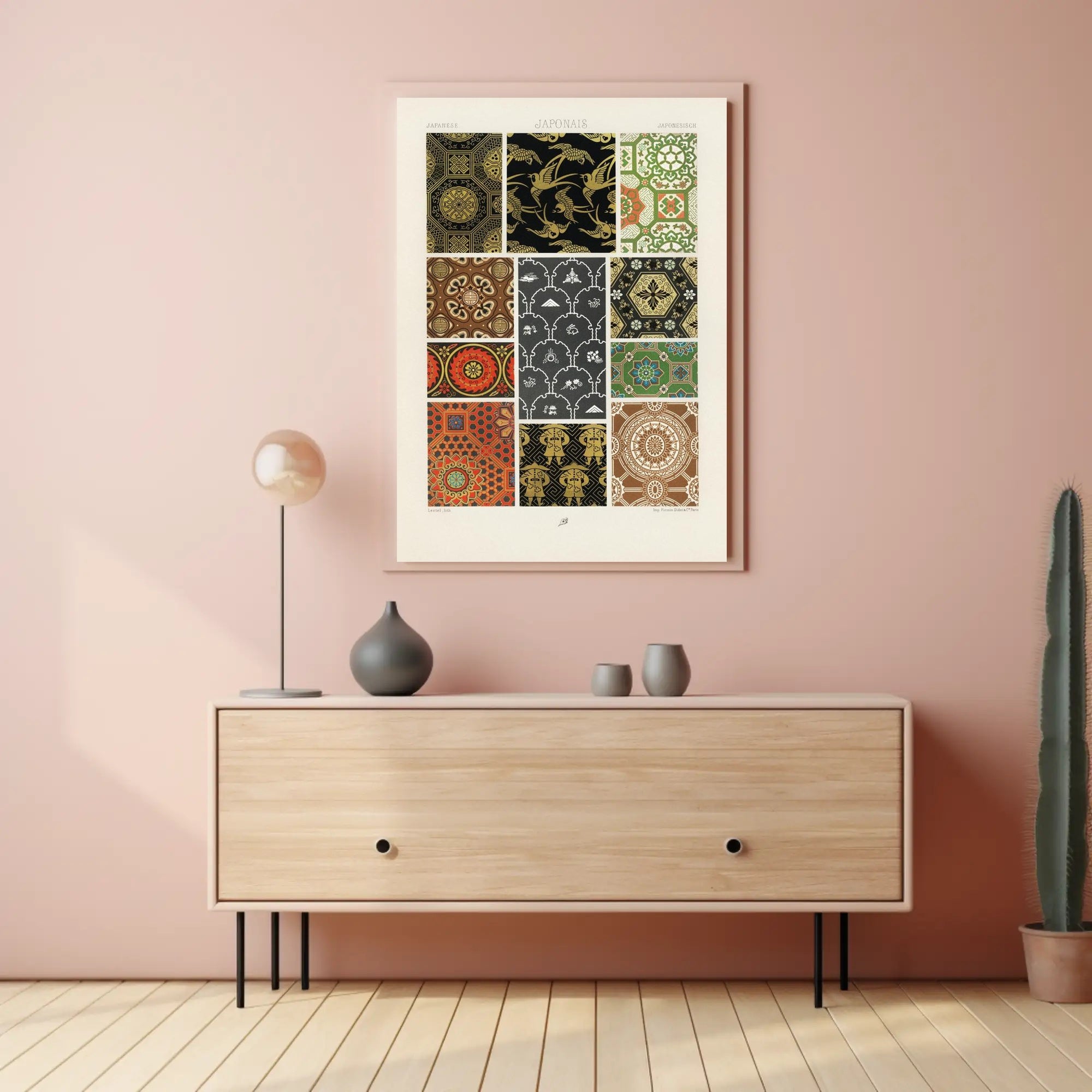 Japanese Pattern Designs Poster