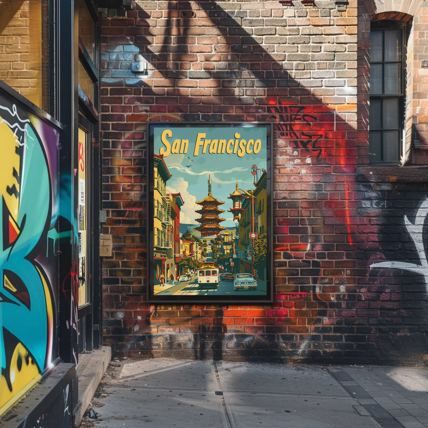 San Francisco Chinatown Vintage Poster