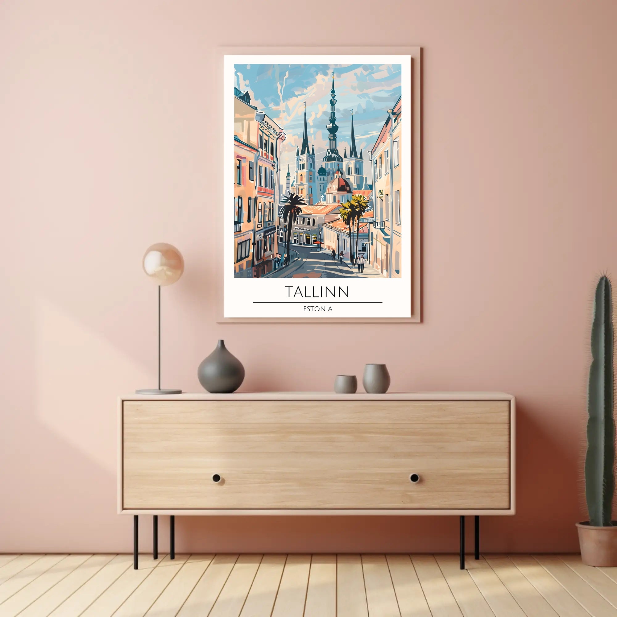 Scenic View of Tallinn Poster PosterGoat