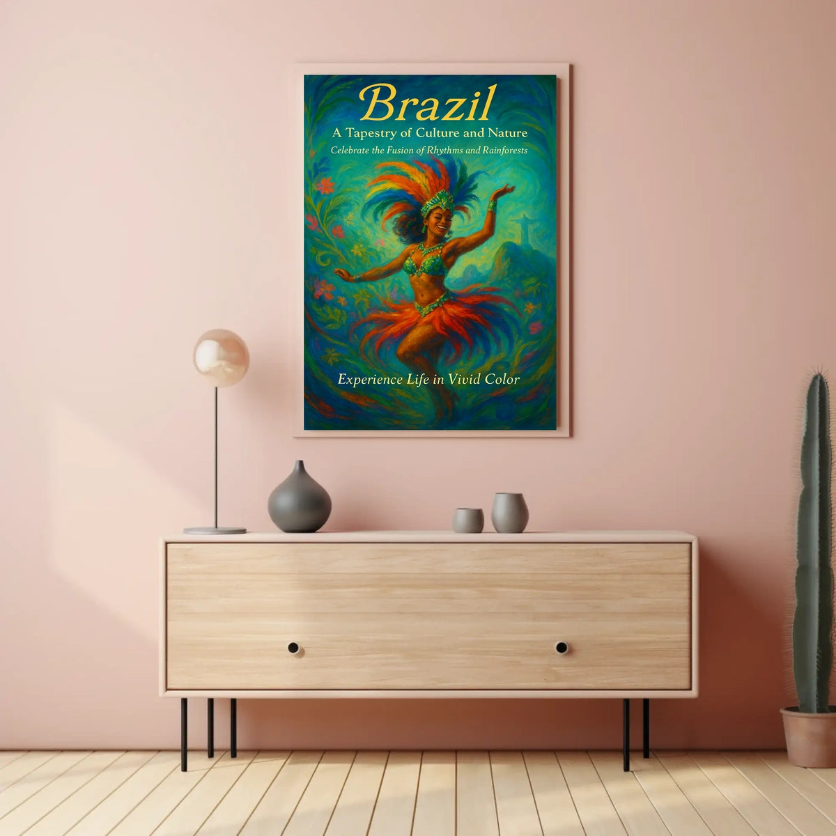Brazil A Tapestry of Culture and Nature Poster