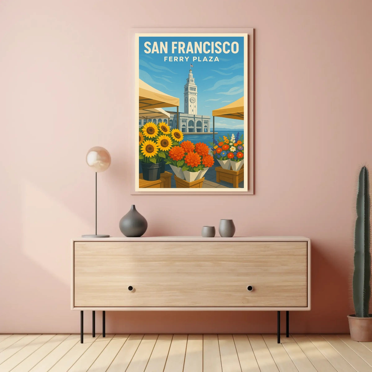 San Francisco Ferry Plaza Poster