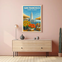 San Francisco Ferry Plaza Poster