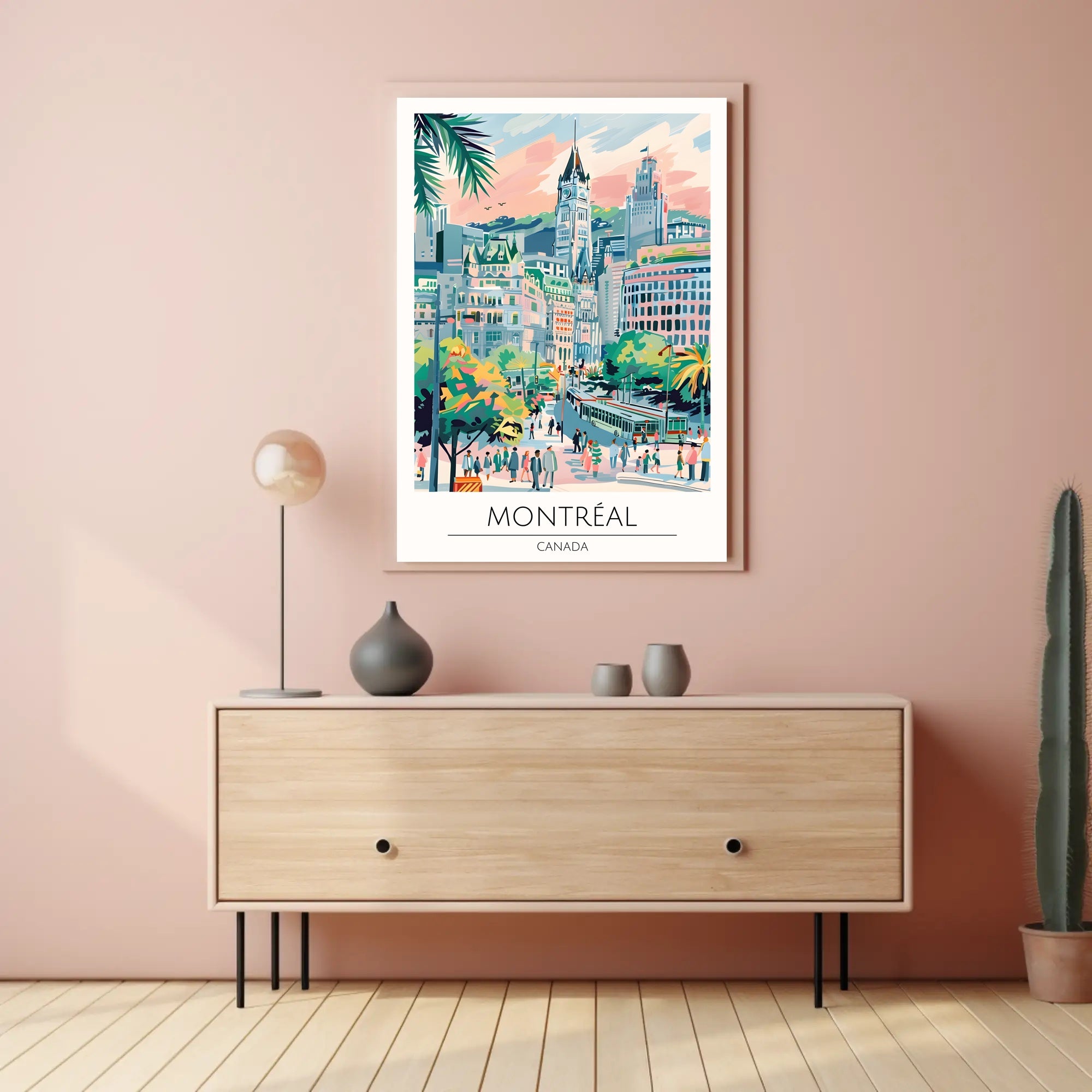 Vibrant Montreal Poster PosterGoat
