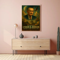 Lyndon Johnson Presidency Neoclassical Realism Poster