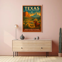 Texas The Lone Star State Poster