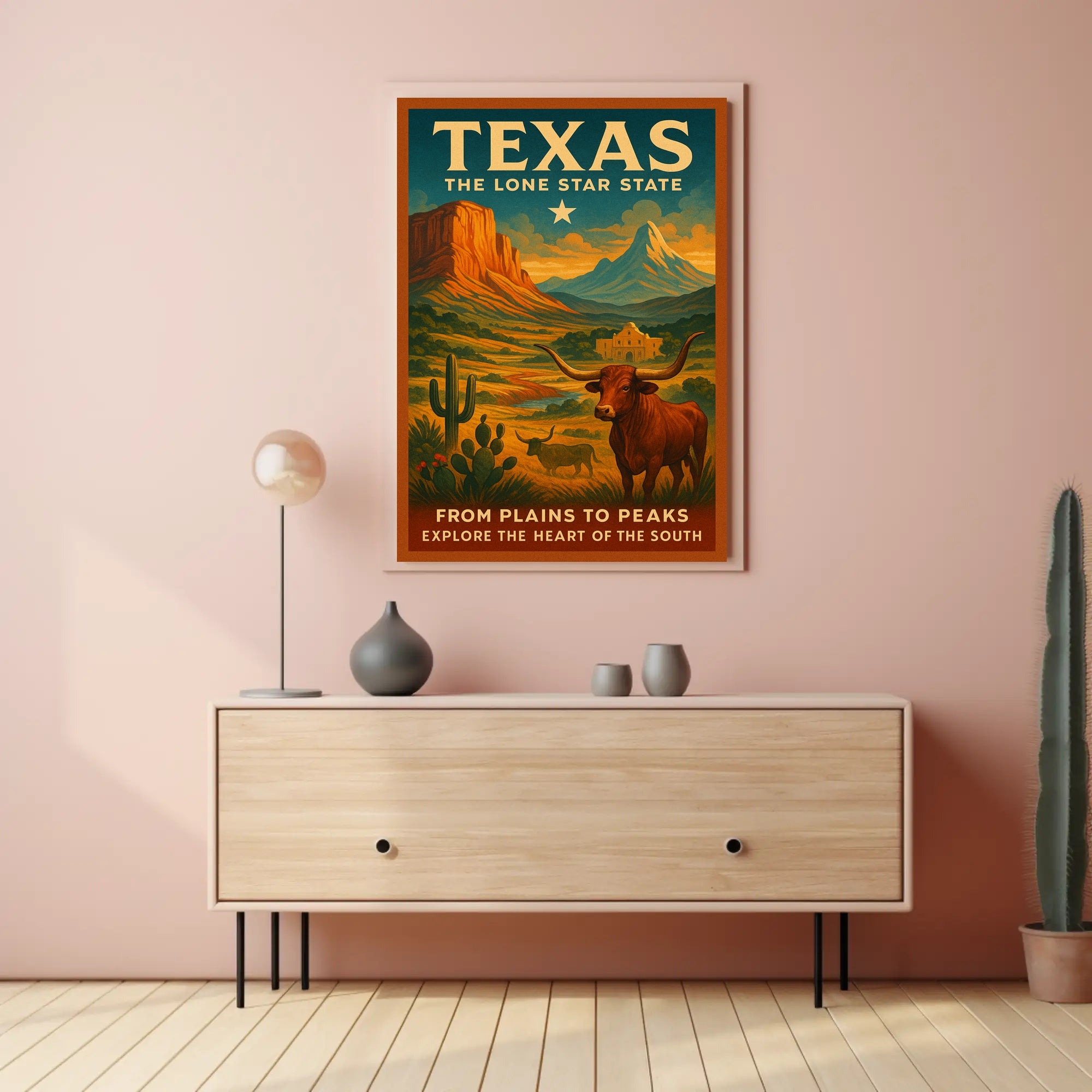 Texas The Lone Star State Poster