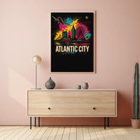 Atlantic City Skyline Poster