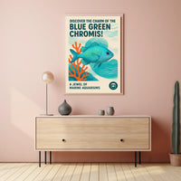 Discover the Charm of the Blue Green Chromis Poster