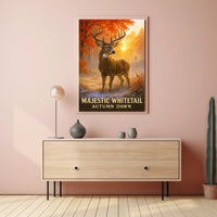 Majestic Whitetail Autumn Dawn Poster PosterGoat