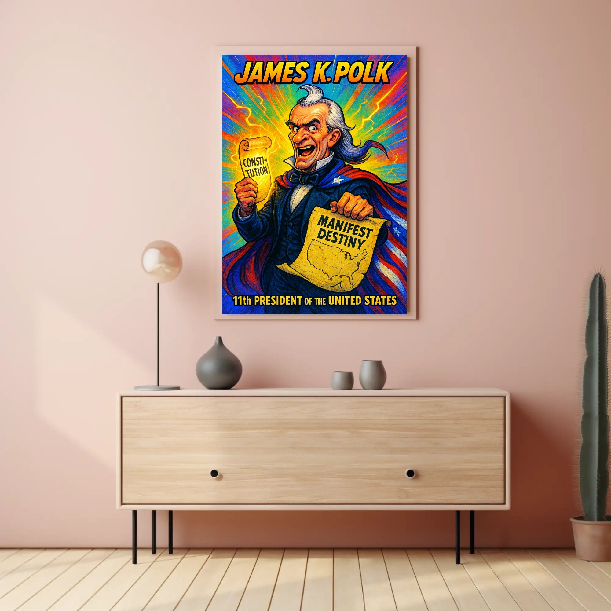 James K. Polk 11th President Poster PosterGoat