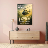 Bell OH-58 Kiowa Helicopter Poster PosterGoat