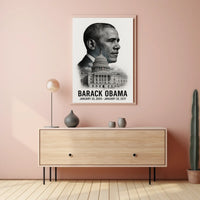 Barack Obama 44th President of the United States Reflections Poster