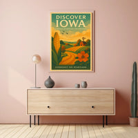 Discover Iowa Experience the Heartland Poster