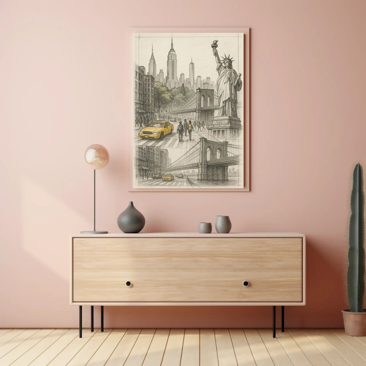 Iconic New York City Art Poster For NYC Home Decor Lovers