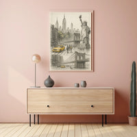 Iconic New York City Art Poster For NYC Home Decor Lovers