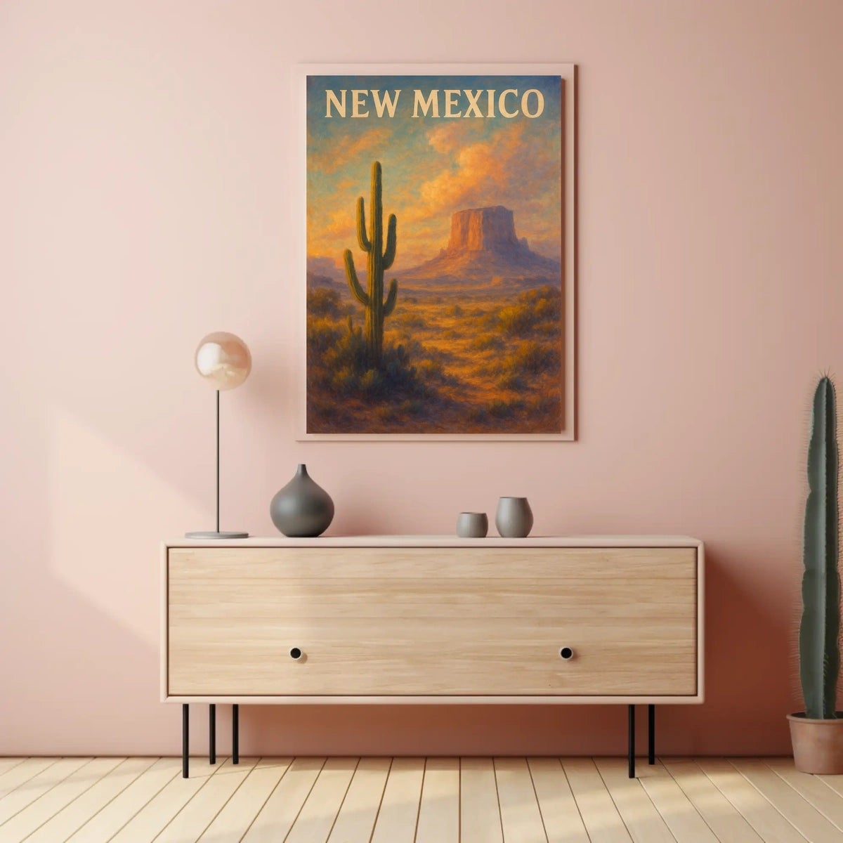 New Mexico Desert Landscape Poster