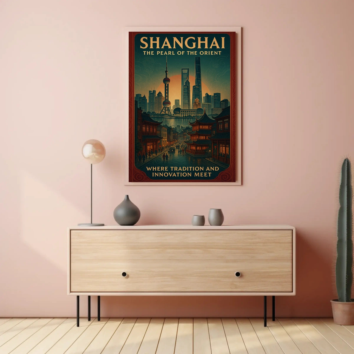 Shanghai The Pearl of the Orient Poster