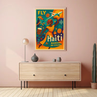 Fly Haiti Wander in Color Poster