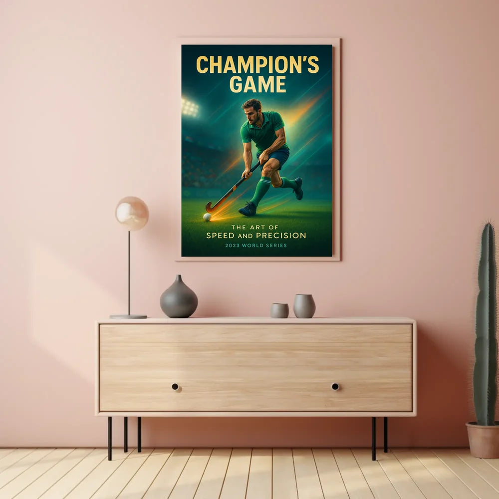 Champion's Game Action-Packed Sports Poster PosterGoat