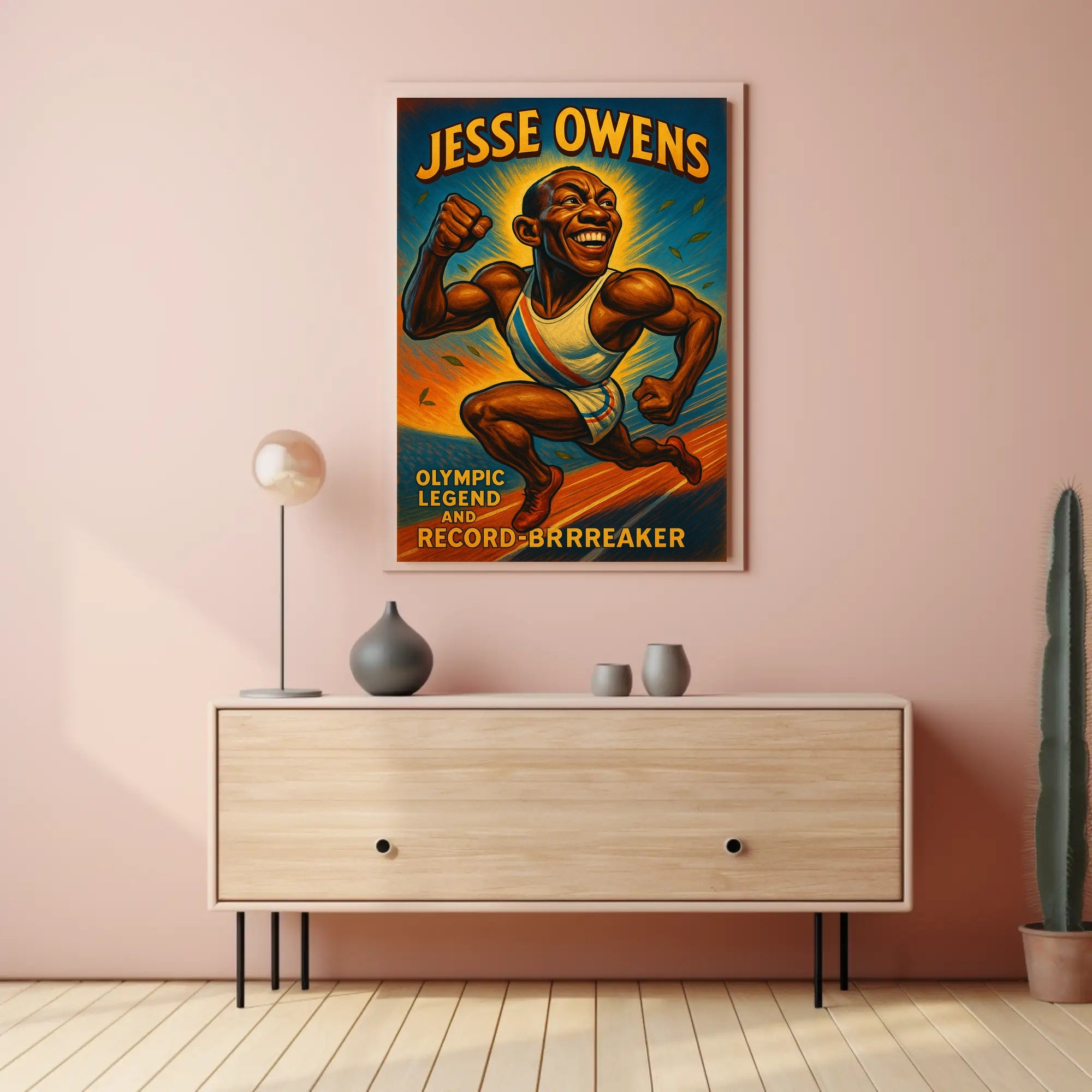 Olympic Legend Vintage Sports Poster