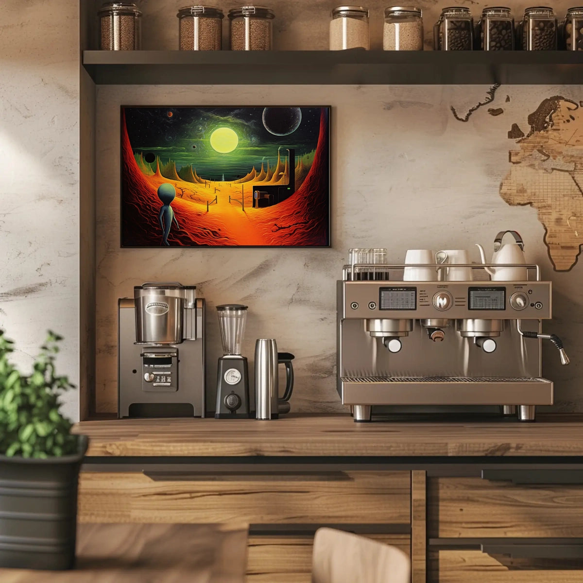 Alien Landscape Adventure Poster