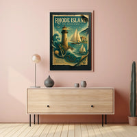 Rhode Island The Ocean State Poster