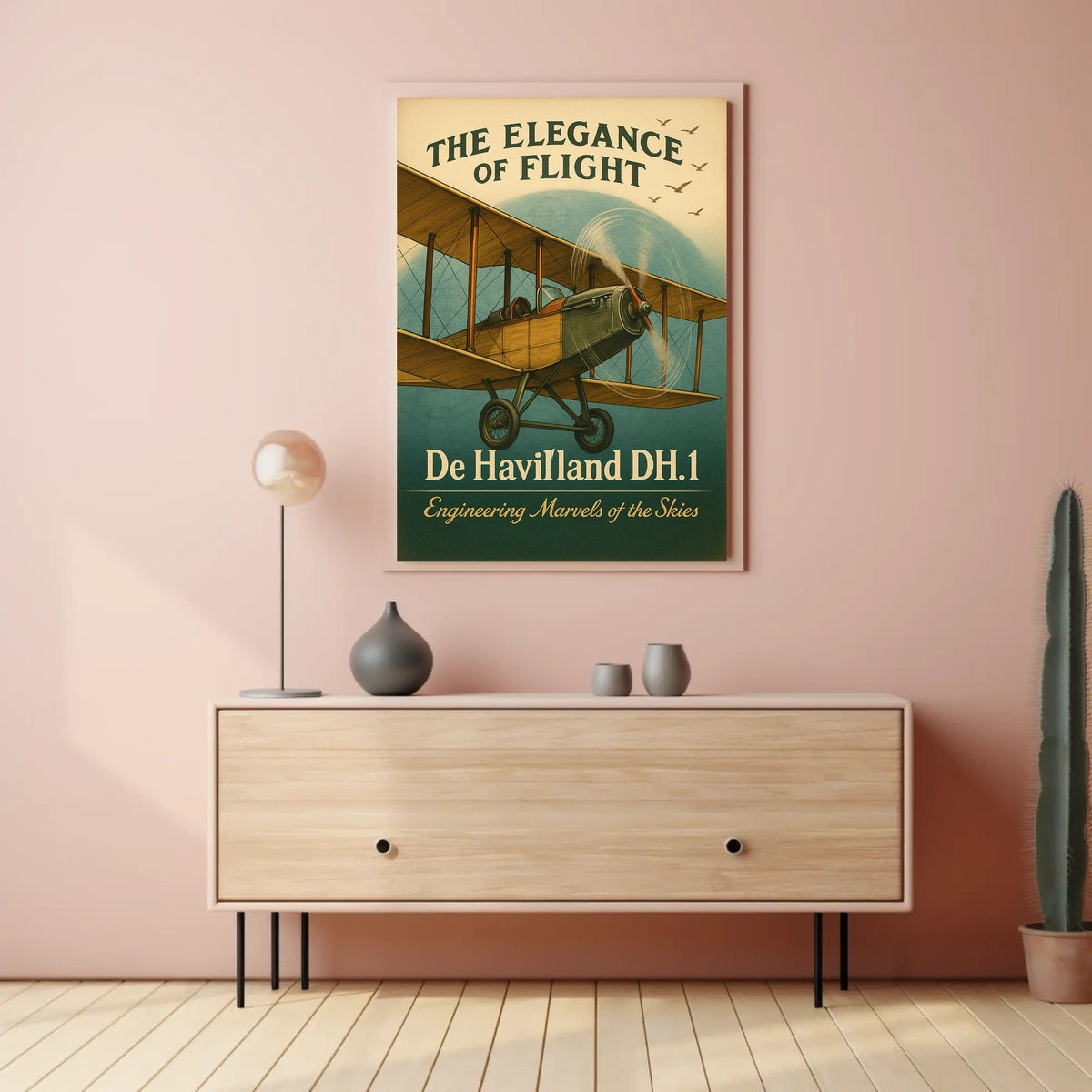 The Elegance of Flight De Havilland DH.1 Poster