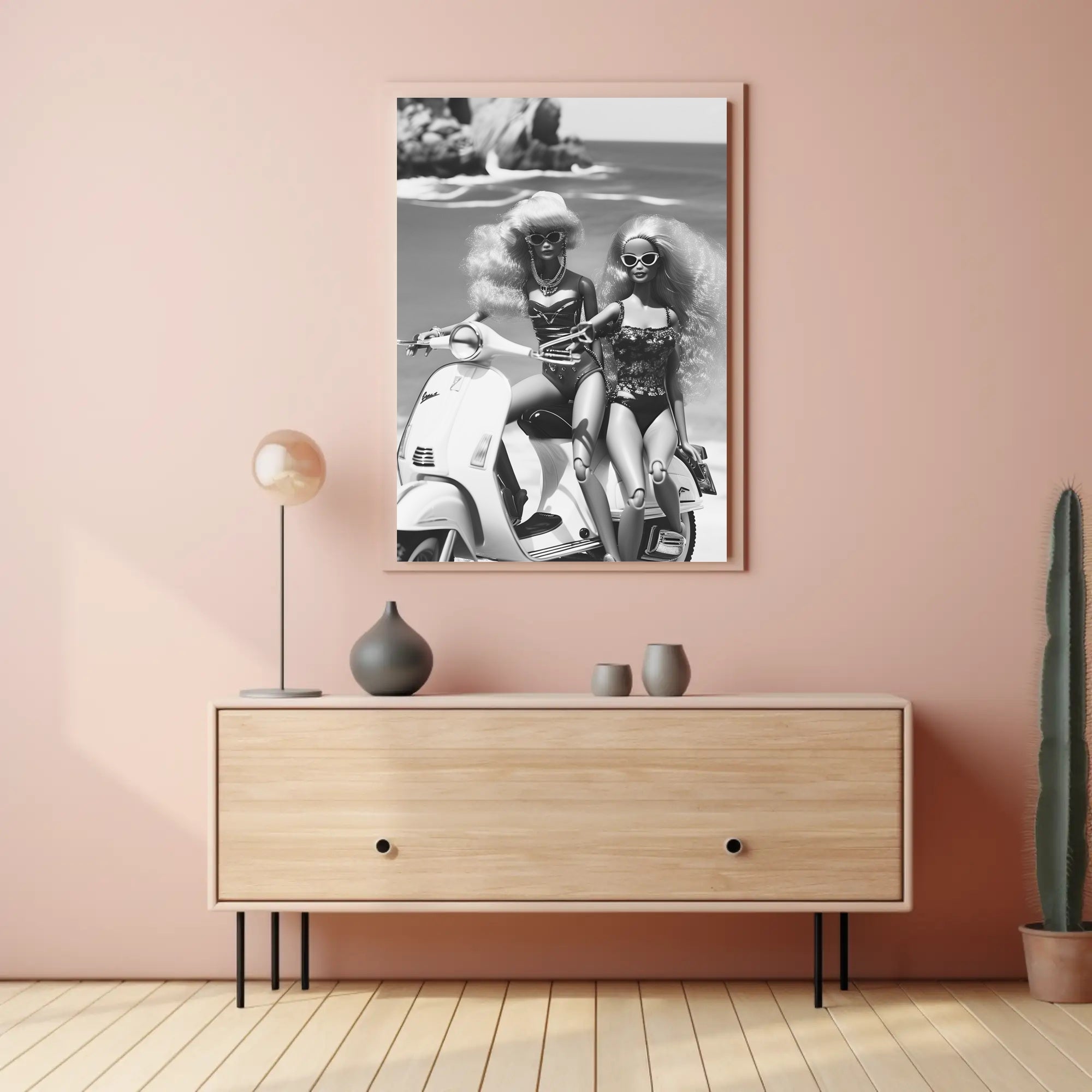 Stylish Summer Adventure Vintage Fashion Pop Culture Poster PosterGoat