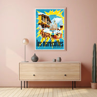 Les Marécottes Scenic Winter Travel Poster PosterGoat