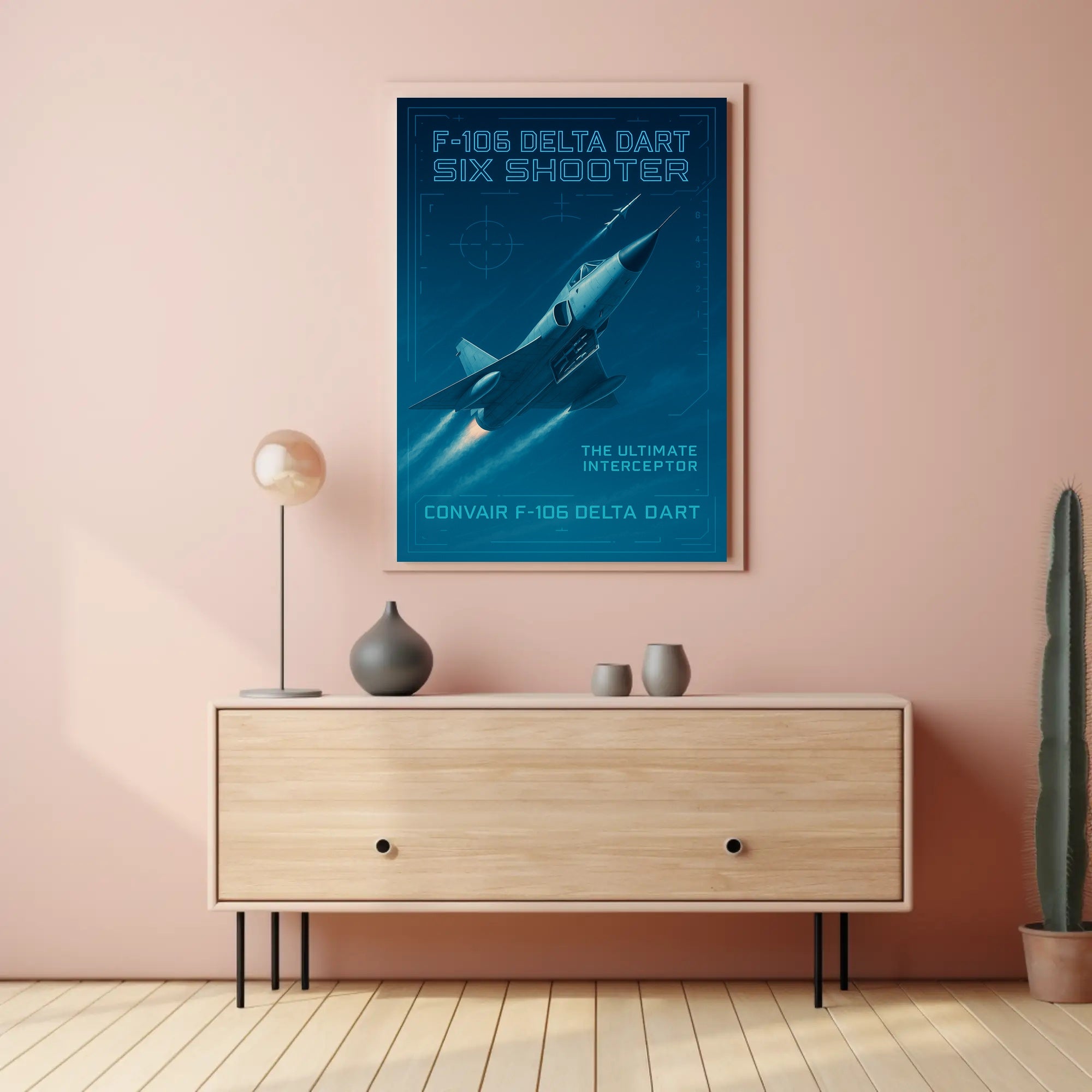 F-106 Delta Dart Six Shooter Poster
