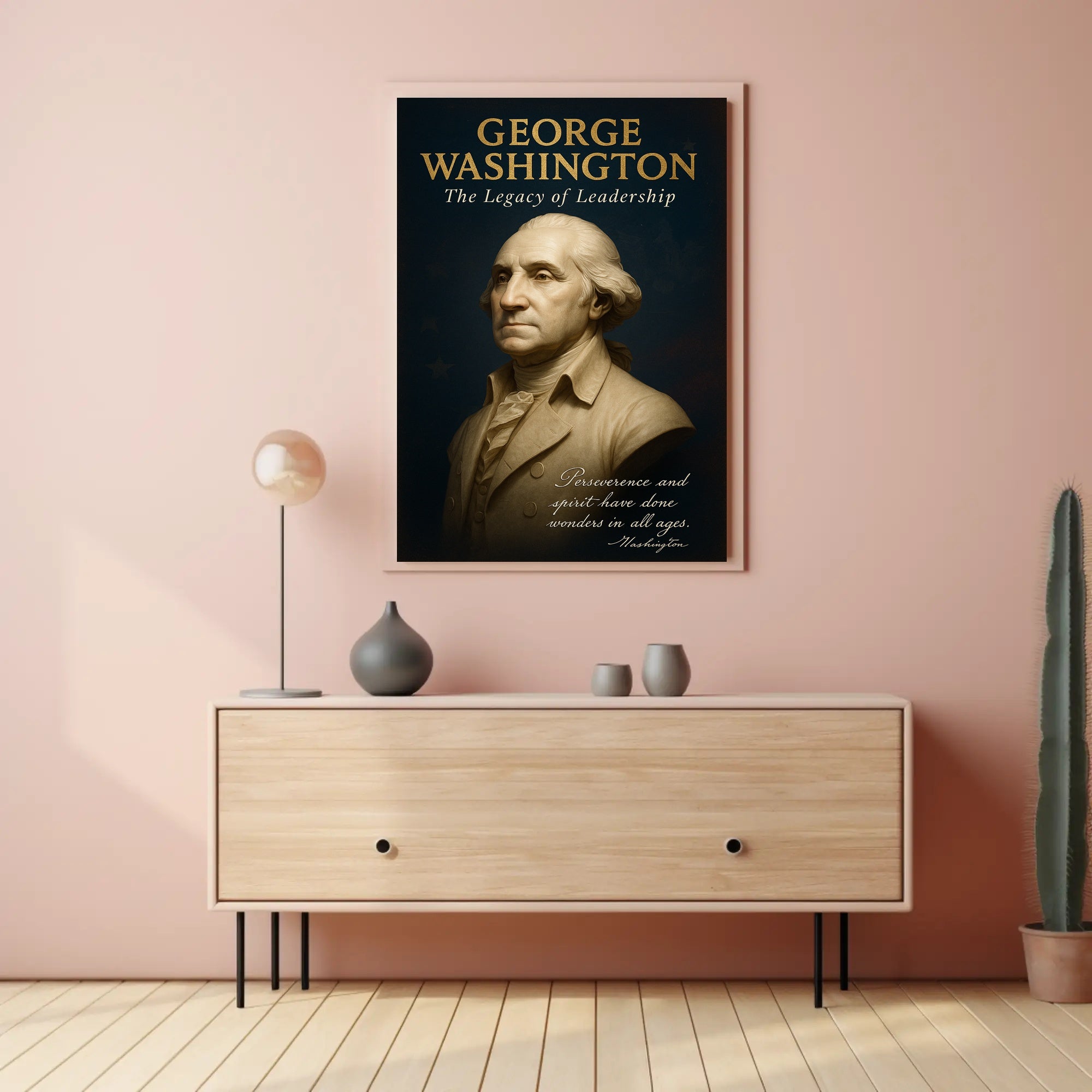 George Washington Legacy Leadership Poster PosterGoat