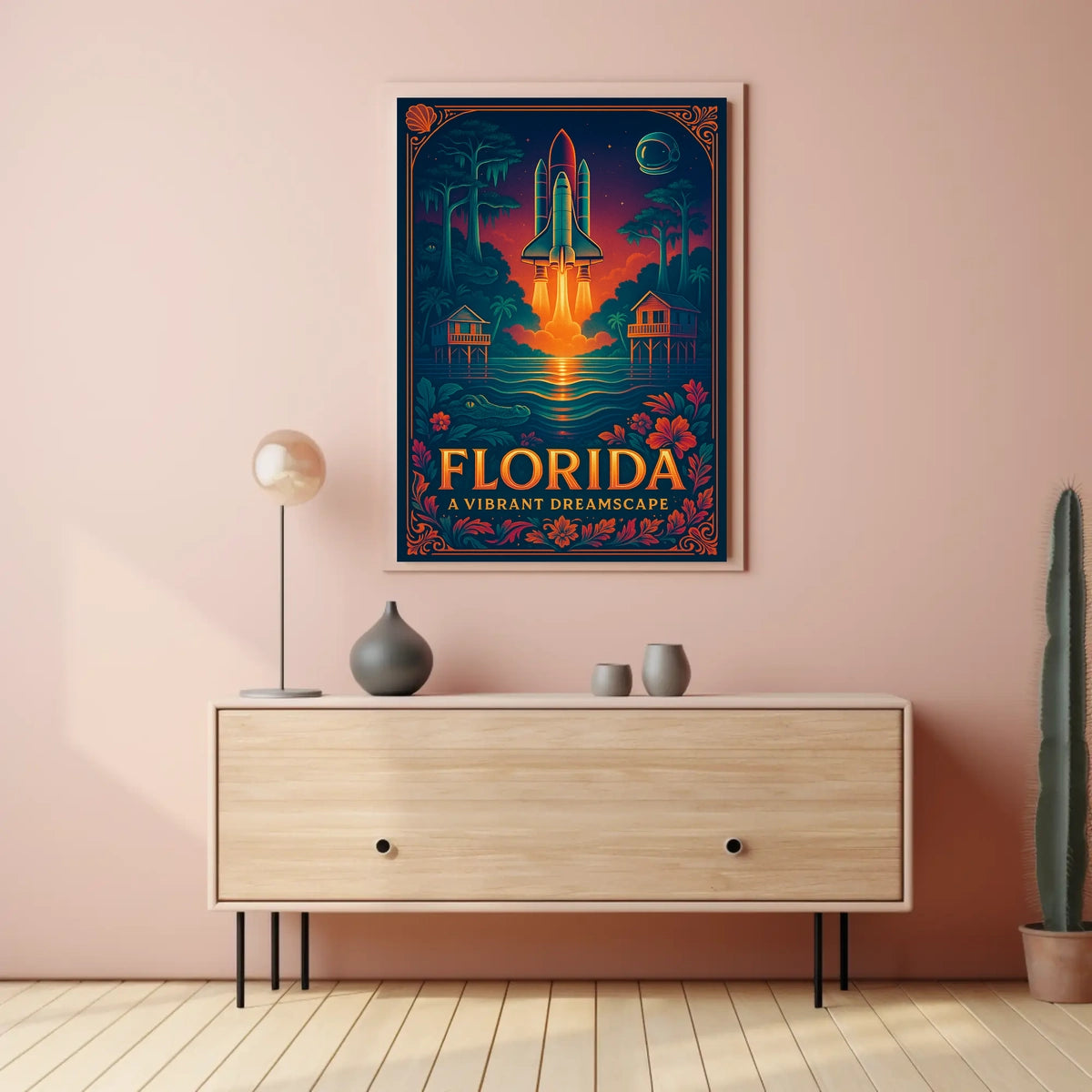 Florida A Vibrant Dreamscape Poster