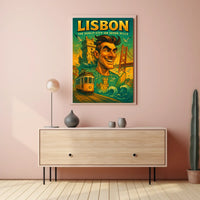 Lisbon The Sunlit City on Seven Hills Poster