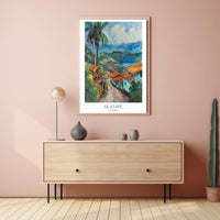 Guatapé Vibrant Watercolor Print for Travel Poster PosterGoat