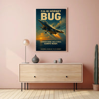 F/A-18 Hornet Combat Jet Poster