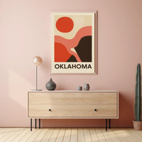 Oklahoma Abstract Art Poster