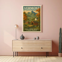 Vermont Land of Scenic Beauty Poster